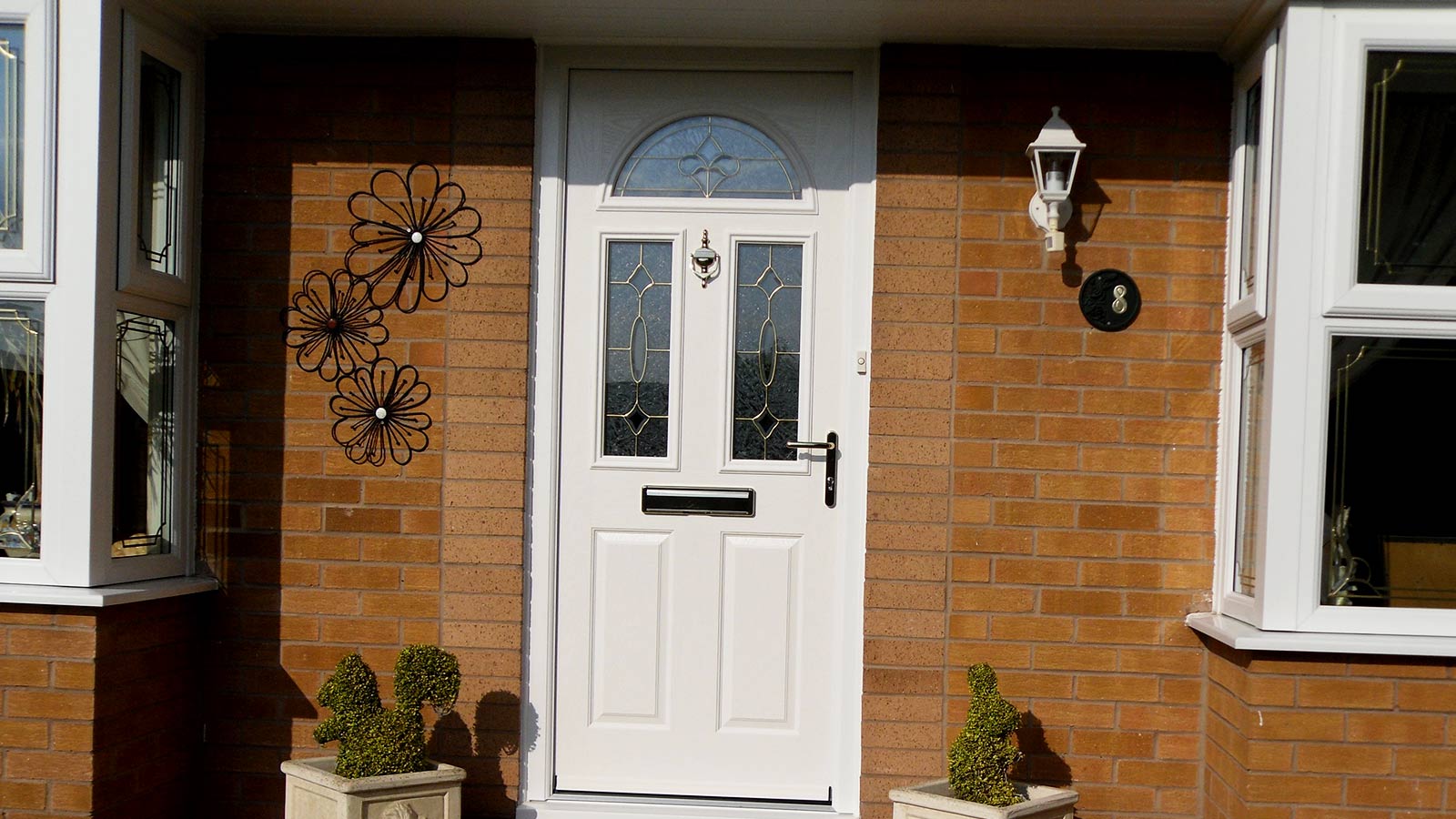 white composite door