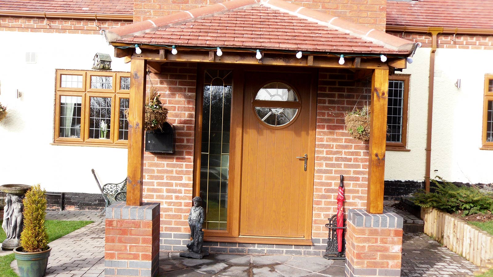 brown composite door