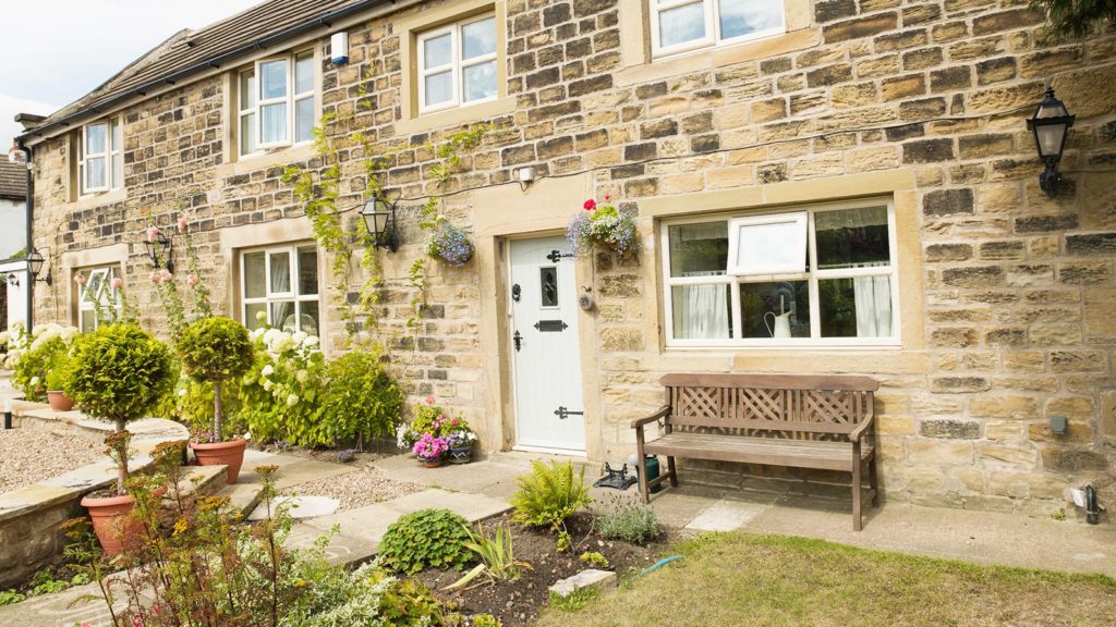 Old rural house with new upvc windows