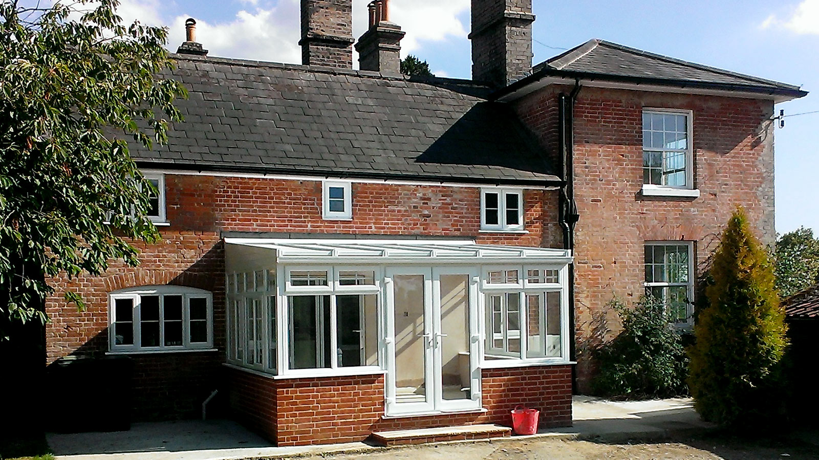 A lean to conservatory installed by KLG Rutland in a period property
