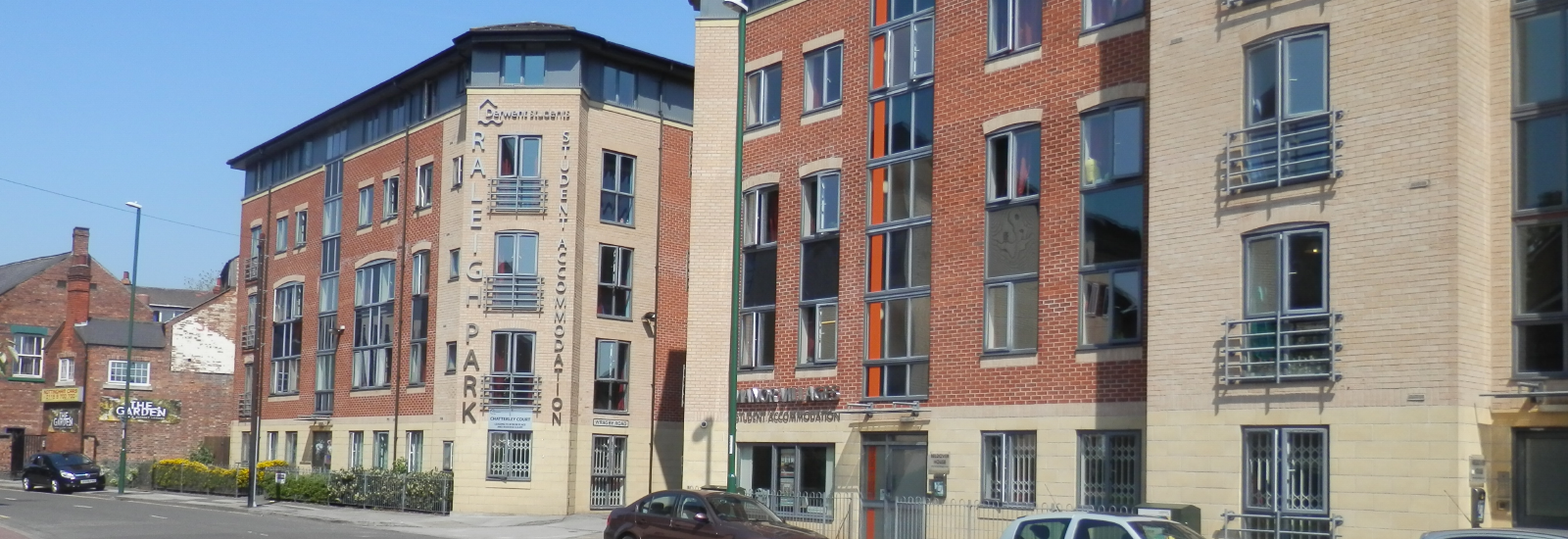 An office / flat block with commercial glazing installed by KLG Rutland.