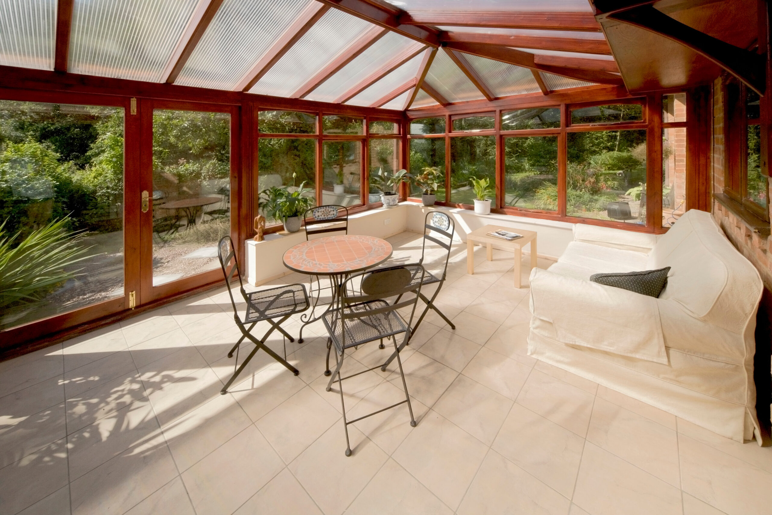 Conservatory Flooring Ideas, Options & Advice (Tiles, Carpet Marble & More)