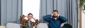 A couple struggling with outside noise at home. They need tips on soundproofing their home.