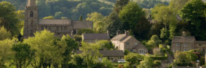 The village of Hathersage in Derbyshire